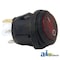A & I Products Switch, Rocker, Round, 25 Amp, 3 Terminal, On/Off (Illuminated Red) 3" x5" x1" A-RS200R - alternate 1